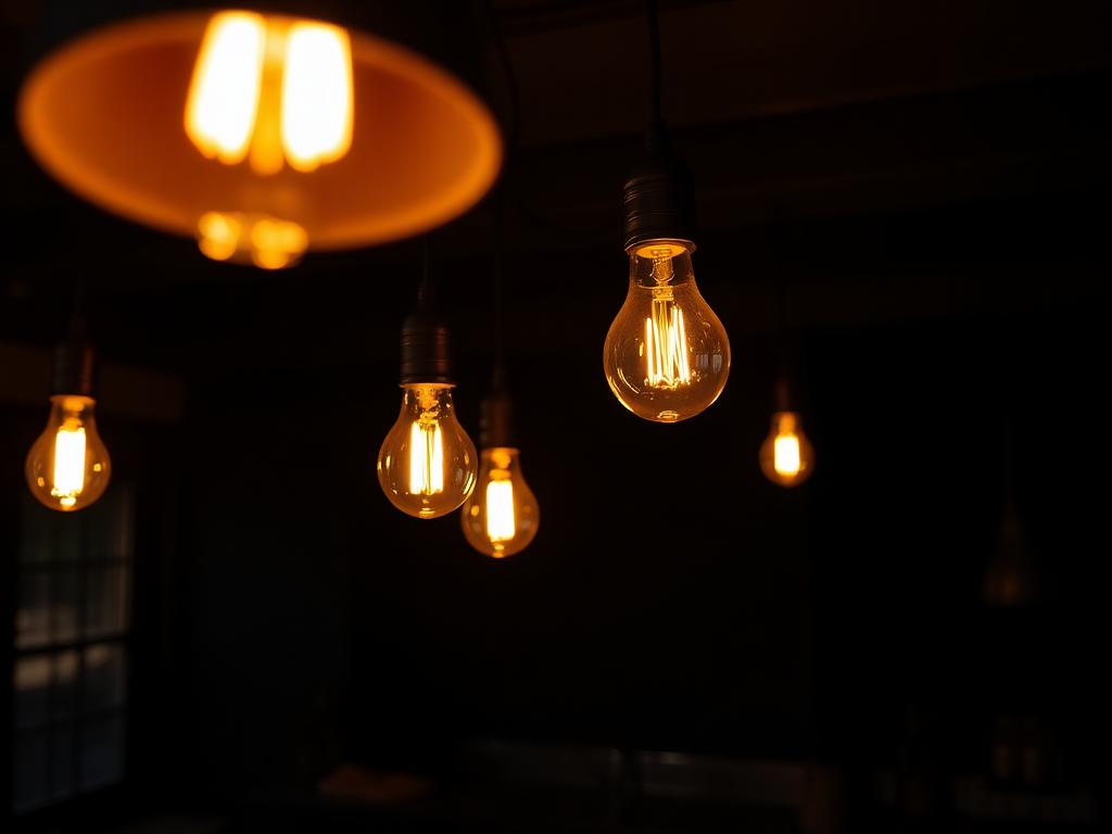 Warm pendant lighting installation